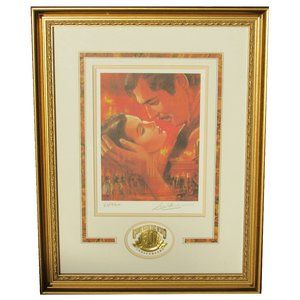 Signed Gone With the Wind 50th Anniversary Framed Art "Atlanta Burns" #33/9900